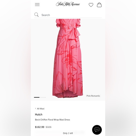 Hutch Beck Chiffon Floral Wrap Maxi Dress NWT Size XS - Picture 16 of 16